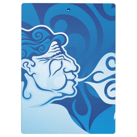 Aeolus Klemmbrett (Rückseite)