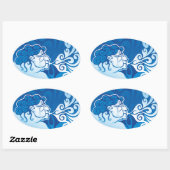 Aeolus Ovaler Aufkleber (Blatt)