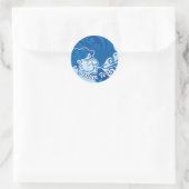 Aeolus Runder Aufkleber (Tasche)