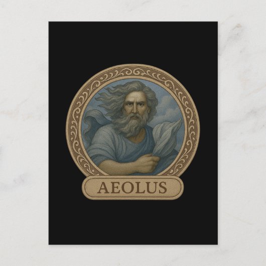 Aeolus Windgott Andachts-Postkarte Postkarte (Vorderseite)
