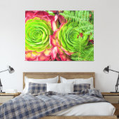 Aeonium Leinwanddruck (Insitu (Schlafzimmer))