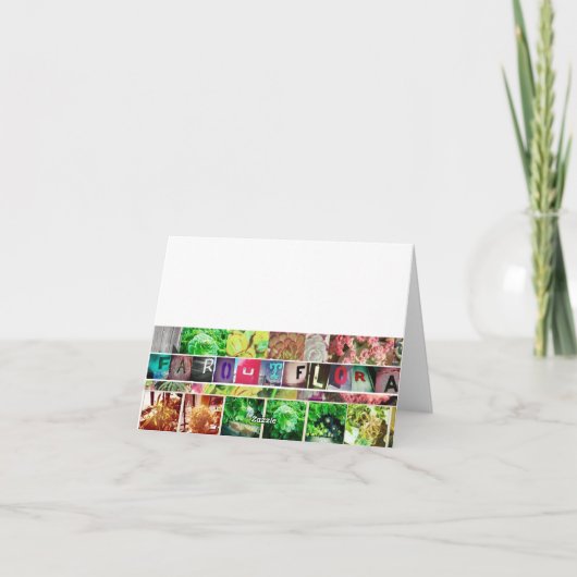 Aeonium tabuliforme Karte (Rückseite)