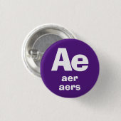 Aer, Aer, Aers Pronouns Button (Vorne & Hinten)