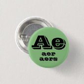 Aer, Aer, Aers Pronouns Button (Vorne & Hinten)