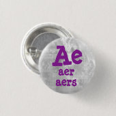 Aer Aers Pronouns Button (Vorne & Hinten)