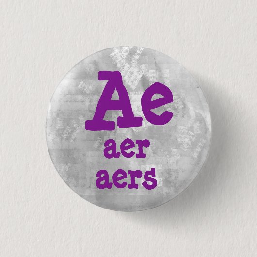 Aer Aers Pronouns Button (Vorderseite)