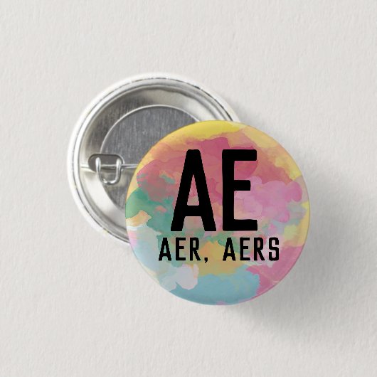 Aer Aers Pronouns Button (Vorne & Hinten)