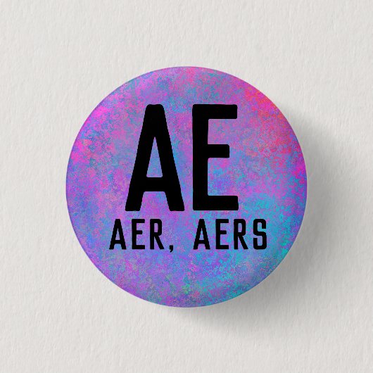 Aer Aers Pronouns Button (Vorderseite)