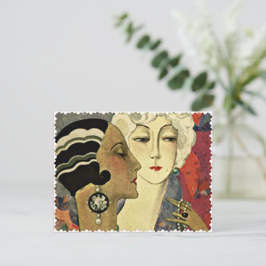 Aer Deko Ladys Postkarte (Stehend Vorderseite)