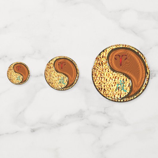 Äeren und Holzhund Konfetti (Vorderseiten)