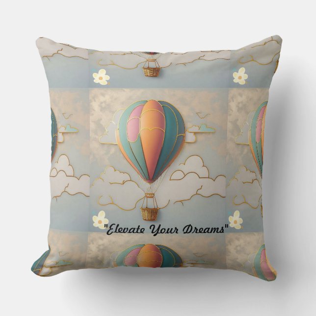 "Aerial Adventures" Kissen (Vorderseite)