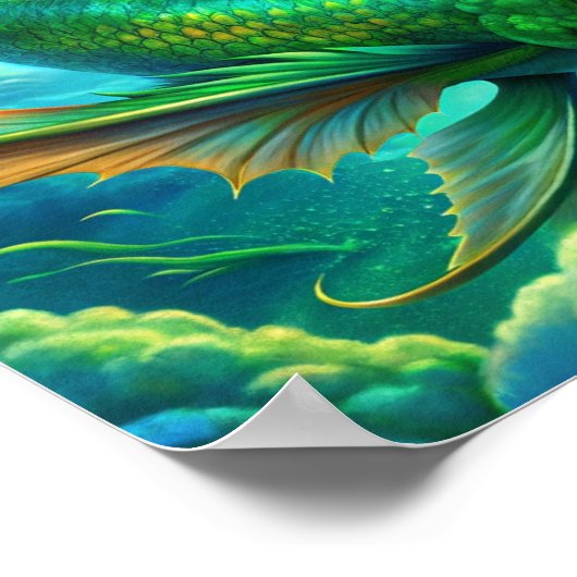 "Aerial Aquatics" Poster (Ecke)