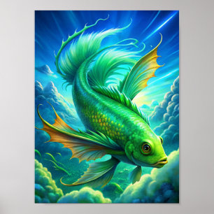 "Aerial Aquatics" Poster