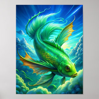 "Aerial Aquatics" Poster