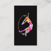 Aerial Artist Circus Hoop Aerial Yoga Aerialist Visitenkarte (Vorderseite)