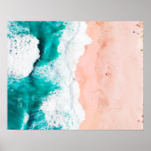 Aerial Beach Poster Print (Vorne)