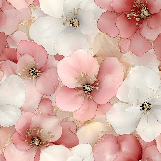 Aerial blush pink and gold birthday wrapping roll geschenkpapier