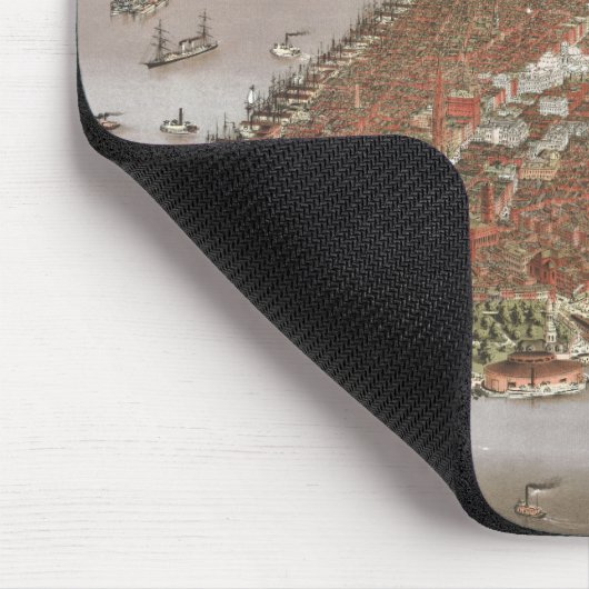 Aerial City View in Manhattan, New York, USA Mousepad (Ecke)