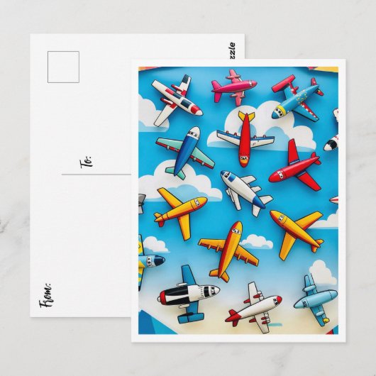 " AERIAL ESCAPADE " POSTKARTE (Vorne/Hinten)