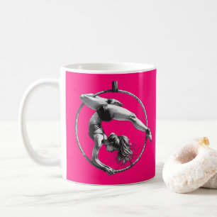 Aerial Hoop Lyra individuell einstellbarer Name Ro Kaffeetasse
