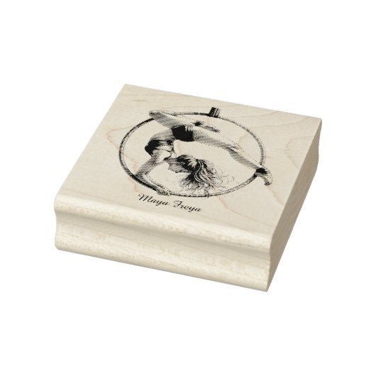 Aerial Hoop Lyra Name Gummistempel (Stempel)