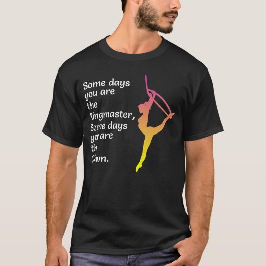 Aerial Hoop Lyra Silk Circus Acrobatics Funny T-Shirt (Vorderseite)