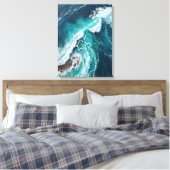 Aerial Ocean Waves Leinwanddruck (Insitu (Schlafzimmer))