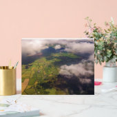 Aerial Patchwork of Irish Farmland and Clouds Acrylschild (Hochzeit)