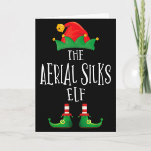 Aerial Seide Elf Shirt Familie passende Pyjamas Ch Karte