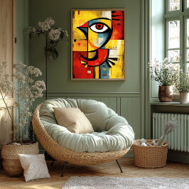 Aerial Signal — Contemporary Abstract Expression Poster