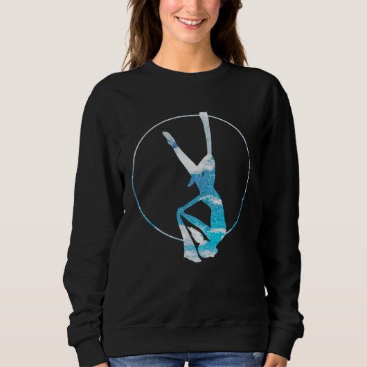 Aerial Silk Circus Lyra Hanging Aerialist Trapeze  Sweatshirt (Vorderseite)