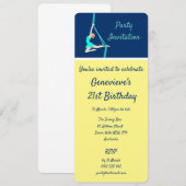 Aerial Silks Einladung (Vorne/Hinten)