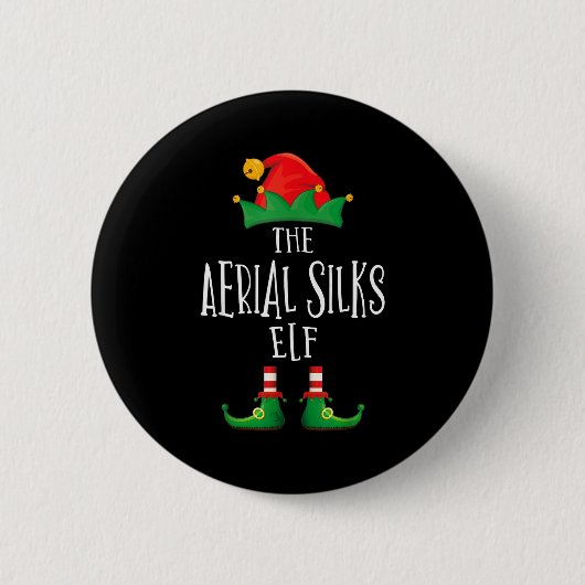 Aerial Silks Elf Shirt Family Matching Pajamas Chr Button (Vorderseite)