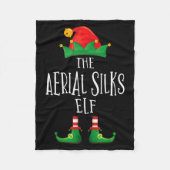 Aerial Silks Elf Shirt Family Matching Pajamas Chr Fleecedecke (Vorderseite)