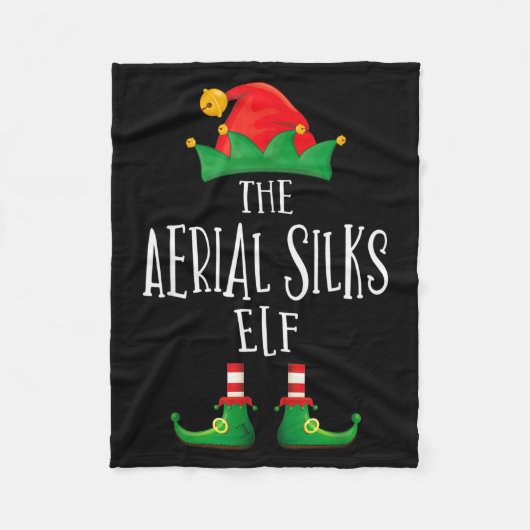 Aerial Silks Elf Shirt Family Matching Pajamas Chr Fleecedecke (Vorderseite)