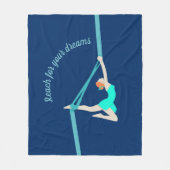 Aerial Silks Fleecedecke (Vorderseite)