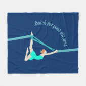 Aerial Silks Fleecedecke (Vorderseite (Horizontal))