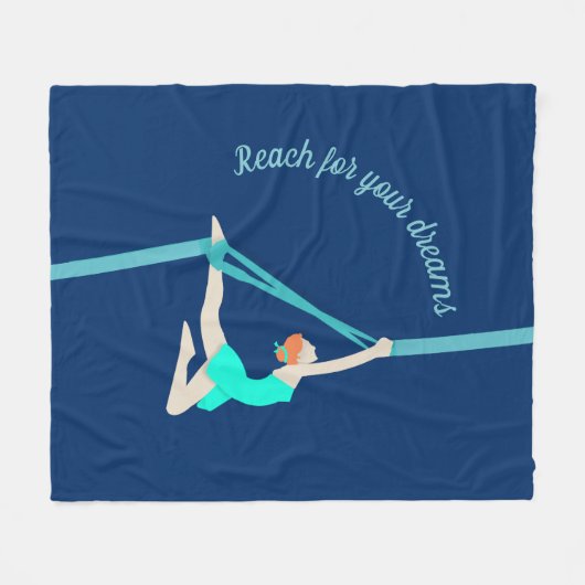 Aerial Silks Fleecedecke (Vorderseite (Horizontal))