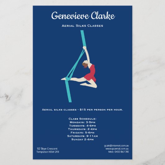 Aerial Silks Flyer (Vorne)