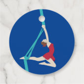 Aerial Silks Geschenkanhänger (Rückseite)
