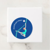 Aerial Silks Geschenkanhänger (Beispiel)