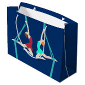 Aerial Silks Große Geschenktüte (Rückseite Schrägansicht)