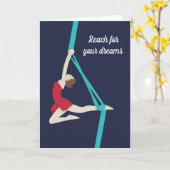 Aerial Silks Karte (Gelbe Blume)