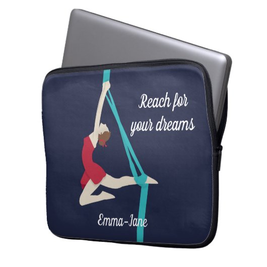 Aerial Silks Laptopschutzhülle (Vorderseite Links)