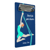 Aerial Silks Mini Klemmbrett (Schrägansicht)