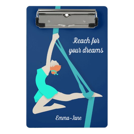 Aerial Silks Mini Klemmbrett (Vorderseite)