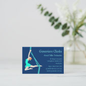 Aerial Silks Visitenkarte (Stehend Vorderseite)