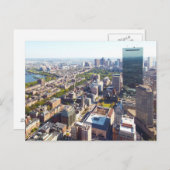Aerial view of Boston Postkarte (Vorne/Hinten)