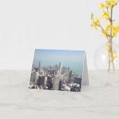 Aerial View of Chicago Blank Card Karte (Gelbe Blume)