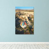 Aerial View Of Hot Air Ballons, Cappadocia Leinwanddruck (Insitu (Holzboden))